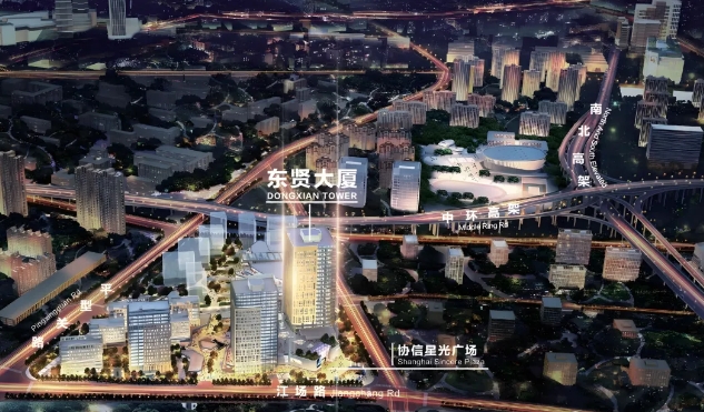 上海靜安區鼎立東賢大廈，500 - 2000㎡企業公館出售